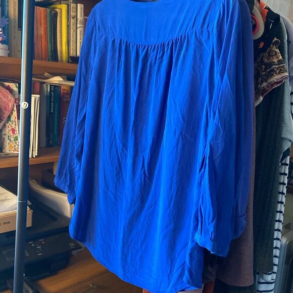 MAX STUDIO 100% silk 3/4 sleeve blouse - Picture 3 of 4